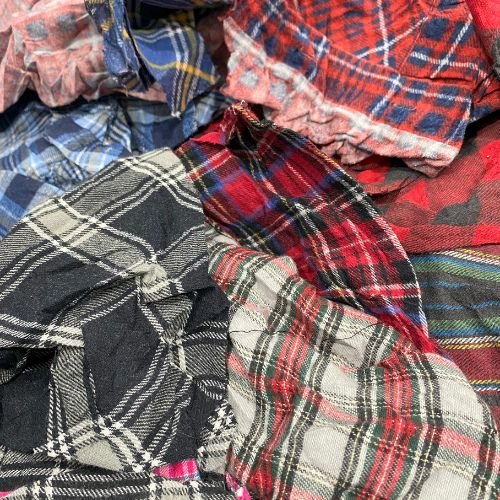 Flannel Rags - 50 lb box - Wiping Rag World