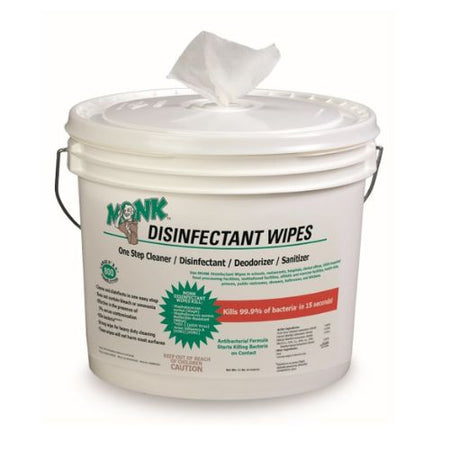 Monk Disinfectant Wipes - 800 ct bucket - Wiping Rag World
