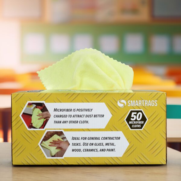 SMARTRAGS Microfiber Cloths 50 per box - Wiping Rag World
