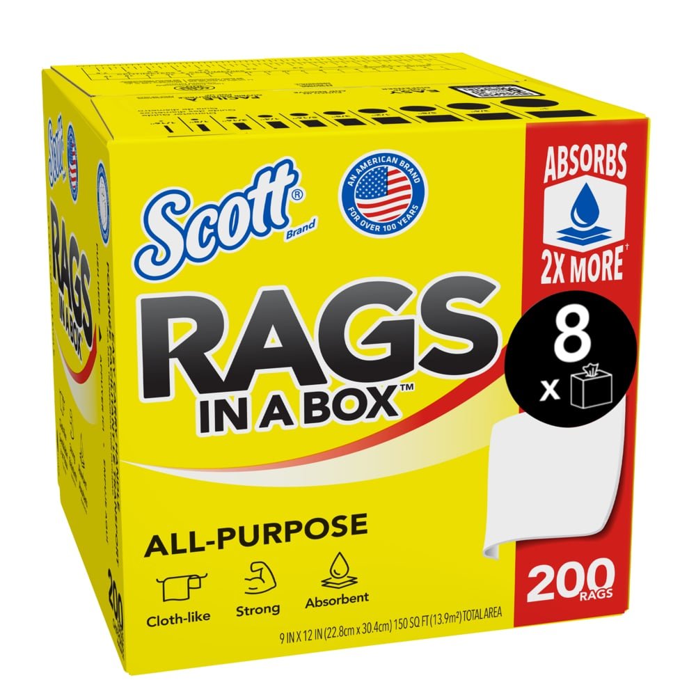 KC 75260 Scott Rags in a Box | Wiping Rag World
