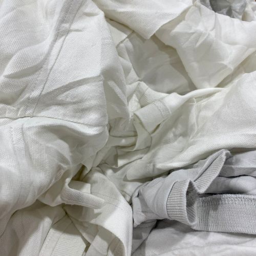 All White T Shirt Rags - 25 lb box - Wiping Rag World