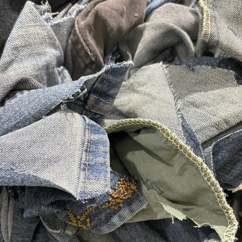 Denim Rags 50 lb box - Wiping Rag World