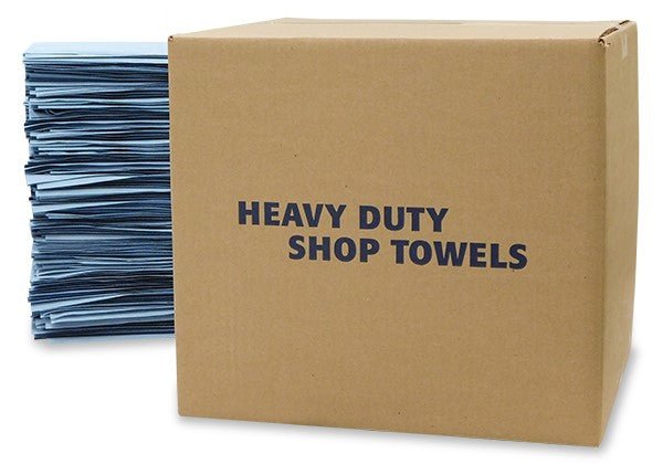 Lint Free Blue Shop Towels Smooth - Wiping Rag World