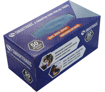 SMARTRAGS Microfiber Cloths 50 per box - Wiping Rag World